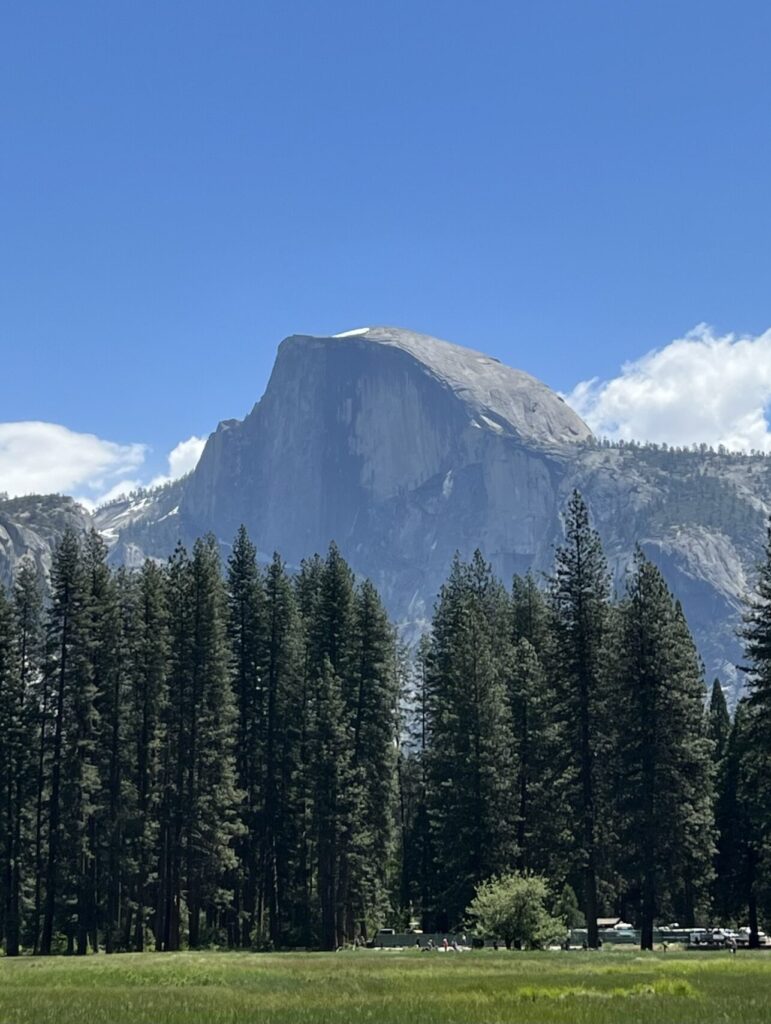 Half Dome seen from Cook's Meadow